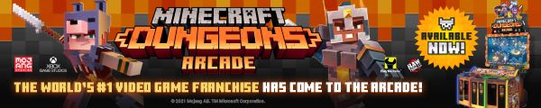 Minecraft Dungeons Arcade Banner